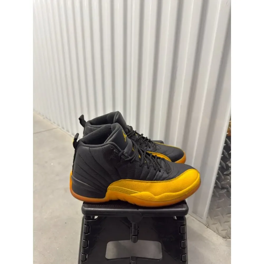 Nike Air Jordan 12 University Gold Black 2020 Size 9.5 Men's - 130690-070